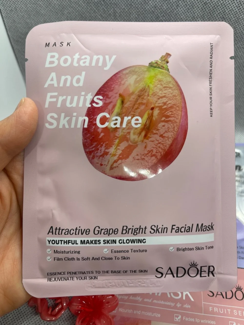 Peach Repair Lip Mask & Collagen Eye Mask Set - Pink & Purple